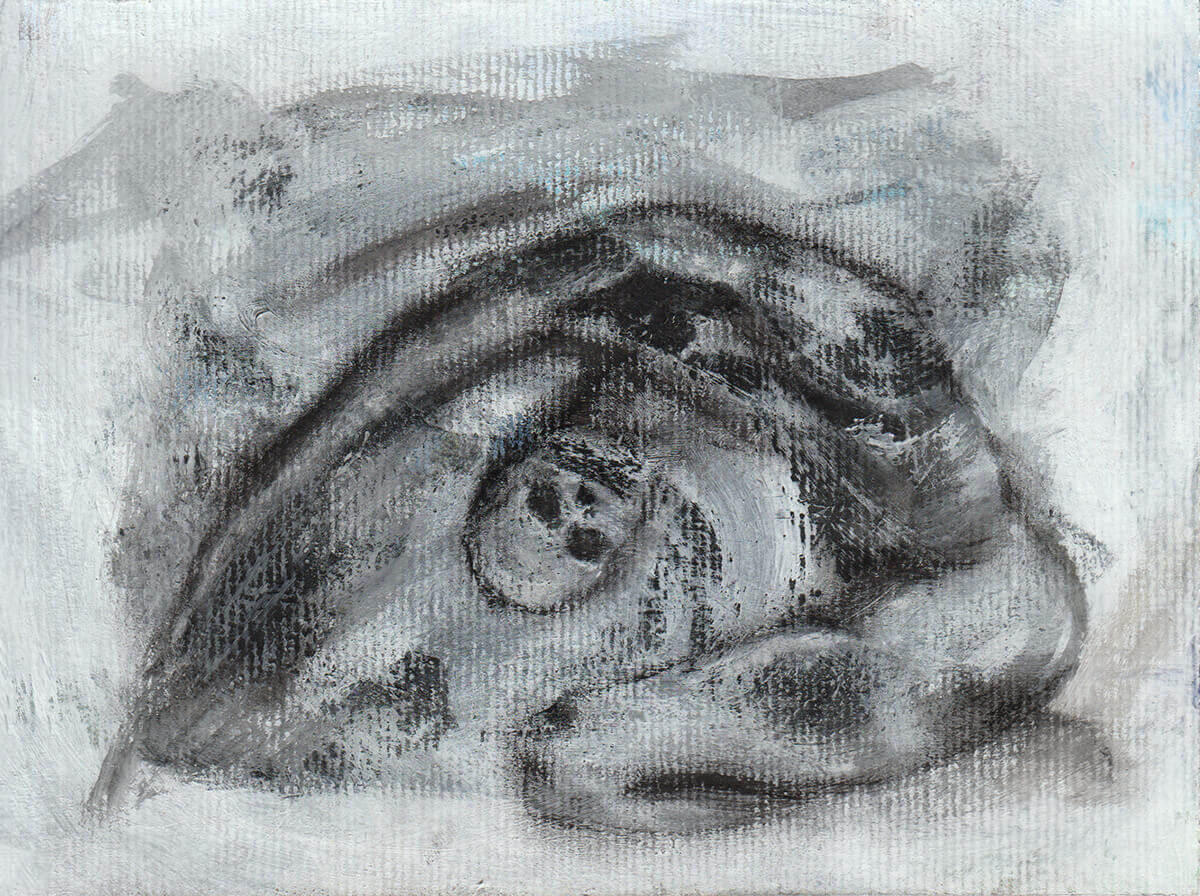 "The Dance Beneath the Skin" (acrylic, mixed media)